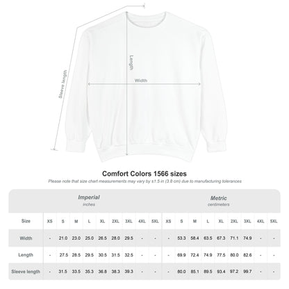 DOCTOR / Unisex Garment-Dyed Front Print Sweatshirt