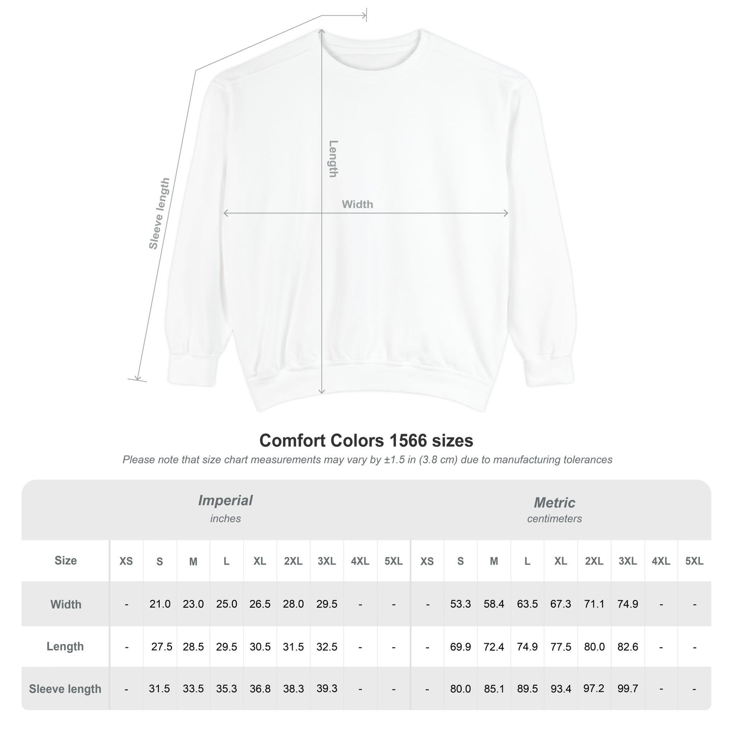 FIREFIGHTER / Unisex Garment-Dyed Front Print Sweatshirt
