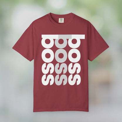 BOSS / Unisex Garment-Dyed Front Print T-Shirt
