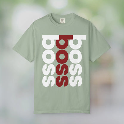 BOSS / Unisex Garment-Dyed Front Print T-Shirt