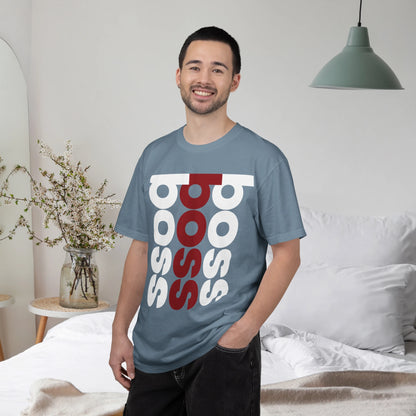 BOSS / Unisex Garment-Dyed Front Print T-Shirt