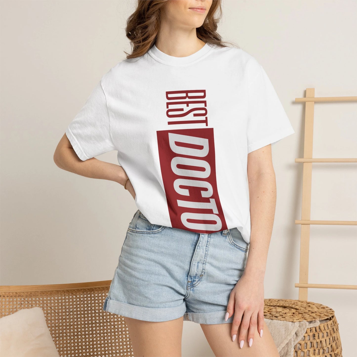 BEST DOCTOR / Unisex Garment-Dyed Front Print T-Shirt