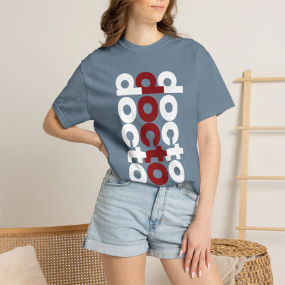 DOCTOR / Unisex Garment-Dyed Front Print T-Shirt