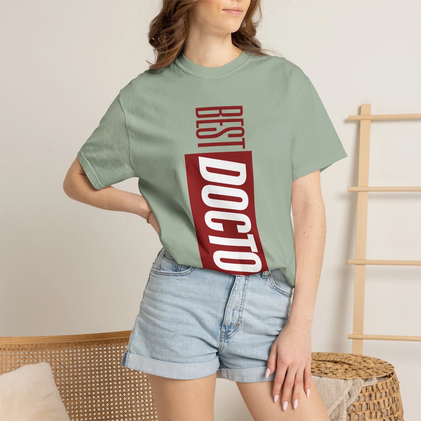 BEST DOCTOR / Unisex Garment-Dyed Front Print T-Shirt