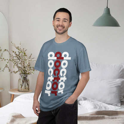 DOCTOR / Unisex Garment-Dyed Front Print T-Shirt