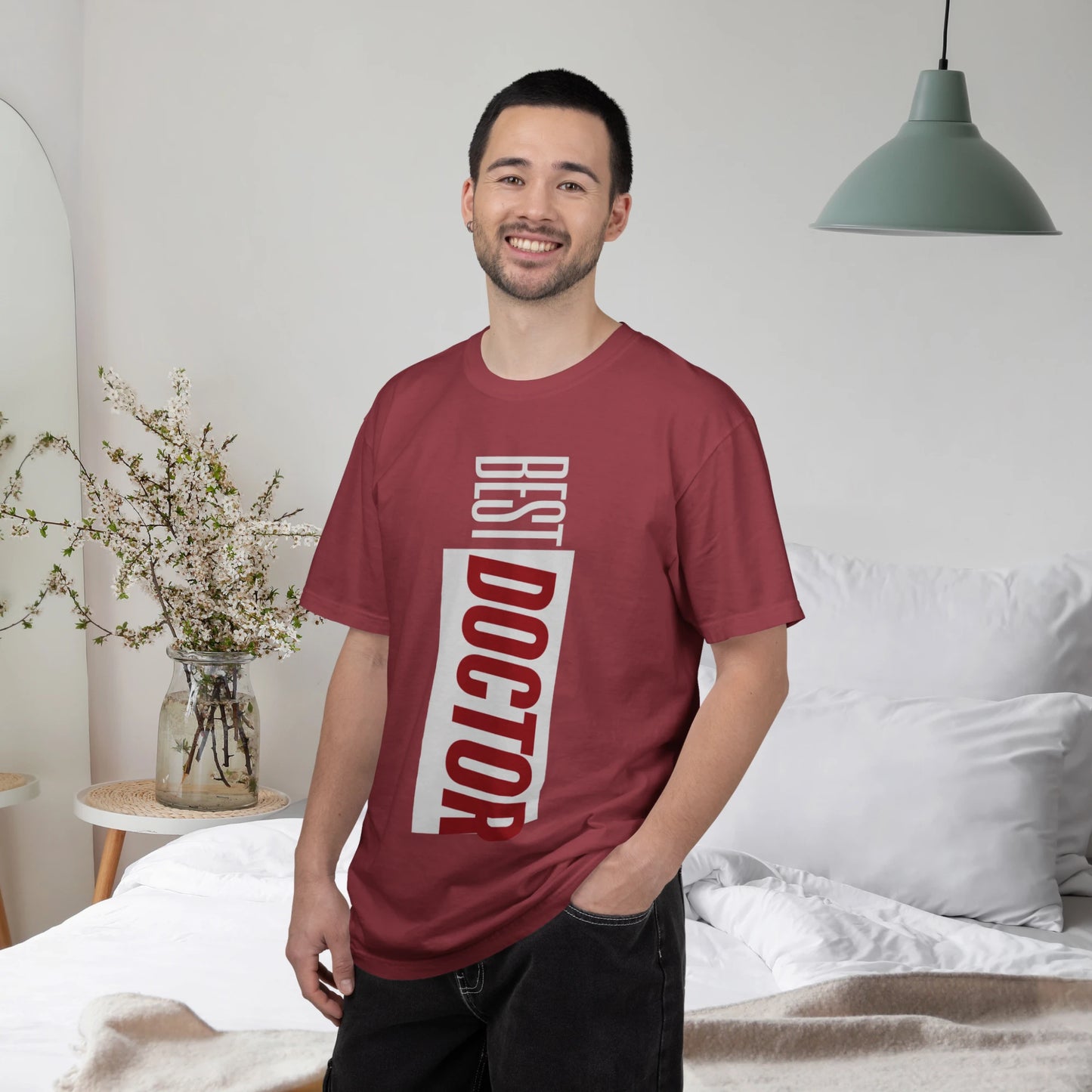 BEST DOCTOR / Unisex Garment-Dyed Front Print T-Shirt