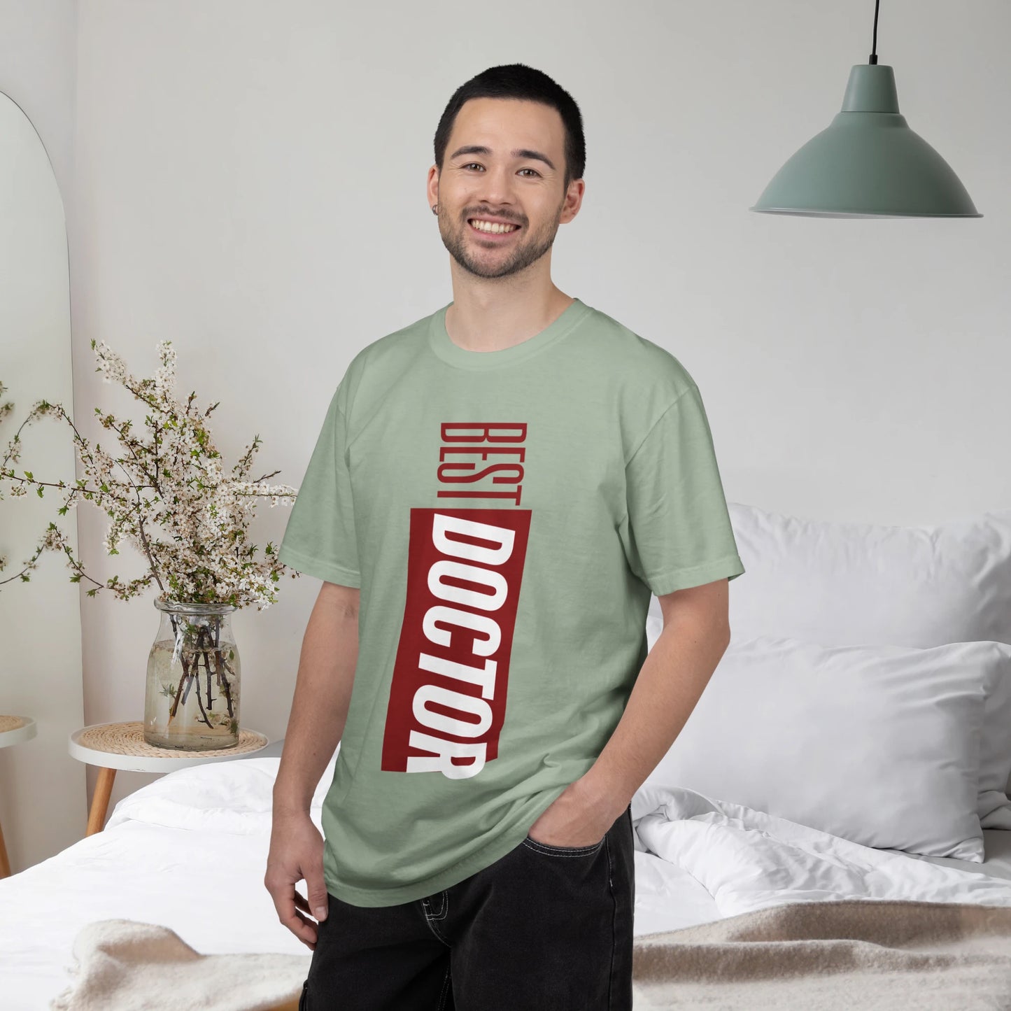 BEST DOCTOR / Unisex Garment-Dyed Front Print T-Shirt
