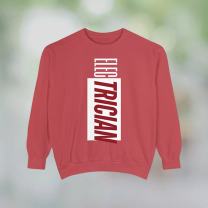 ELECTRICIAN / Unisex Garment-Dyed Front Print Sweatshirt