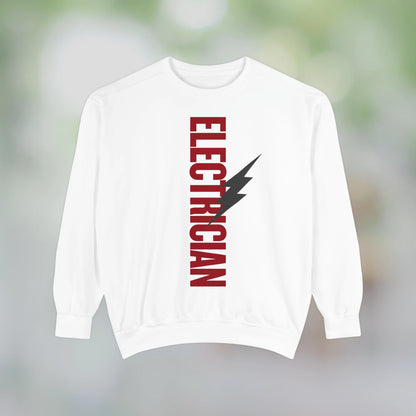 ELECTRICIAN / Unisex Garment-Dyed Front Print Sweatshirt