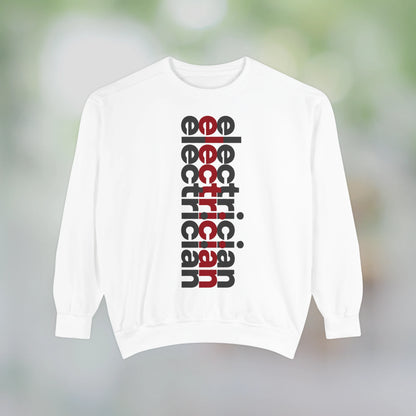 ELECTRICIAN / Unisex Garment-Dyed Front Print Sweatshirt