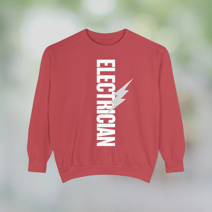 ELECTRICIAN / Unisex Garment-Dyed Front Print Sweatshirt