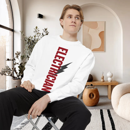 ELECTRICIAN / Unisex Garment-Dyed Front Print Sweatshirt