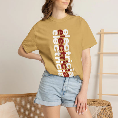 ELECTRICIAN / Unisex Garment-Dyed Front Print T-Shirt