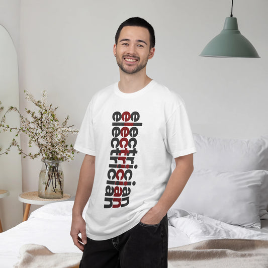 ELECTRICIAN / Unisex Garment-Dyed Front Print T-Shirt