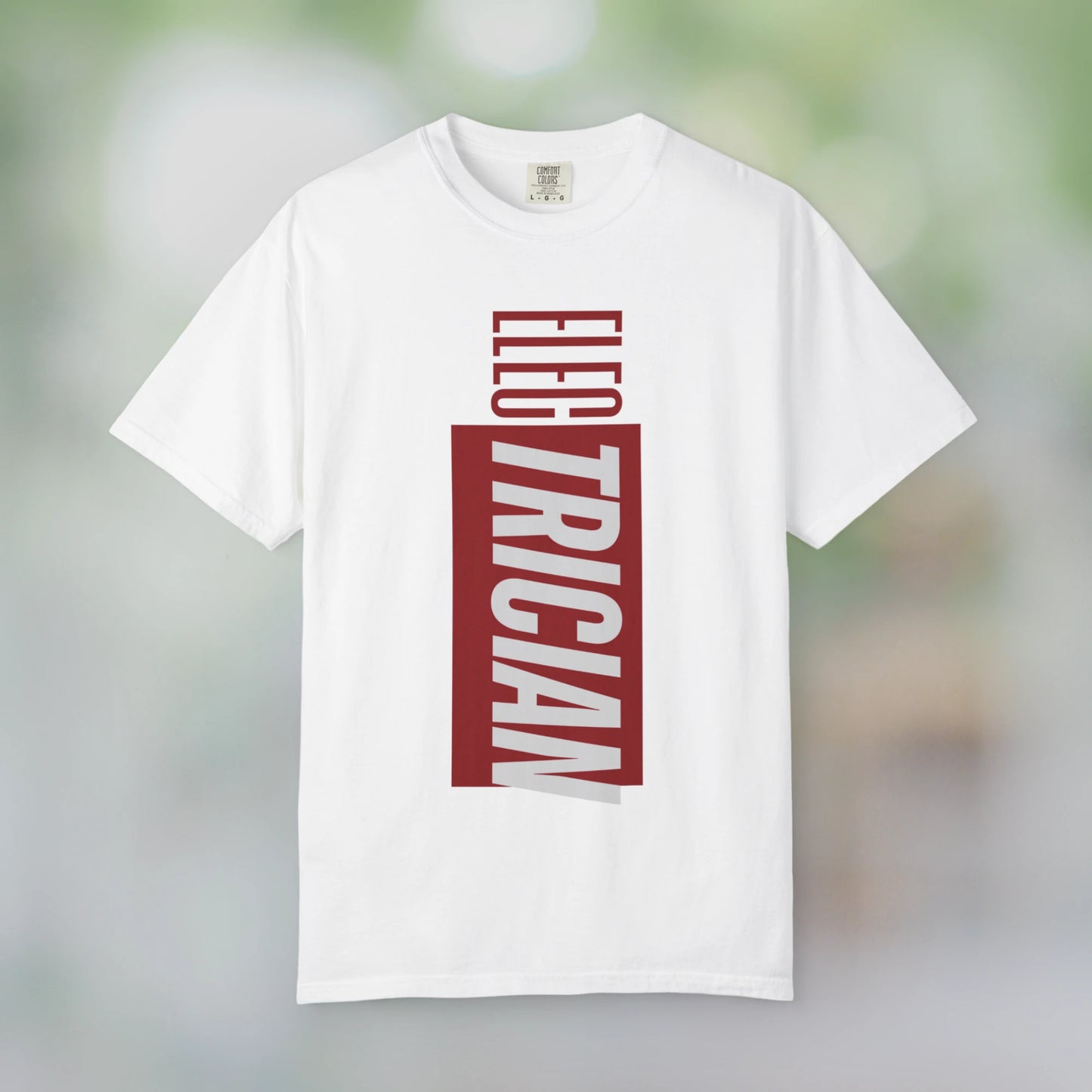 ELECTRICIAN / Unisex Garment-Dyed Front Print T-Shirt