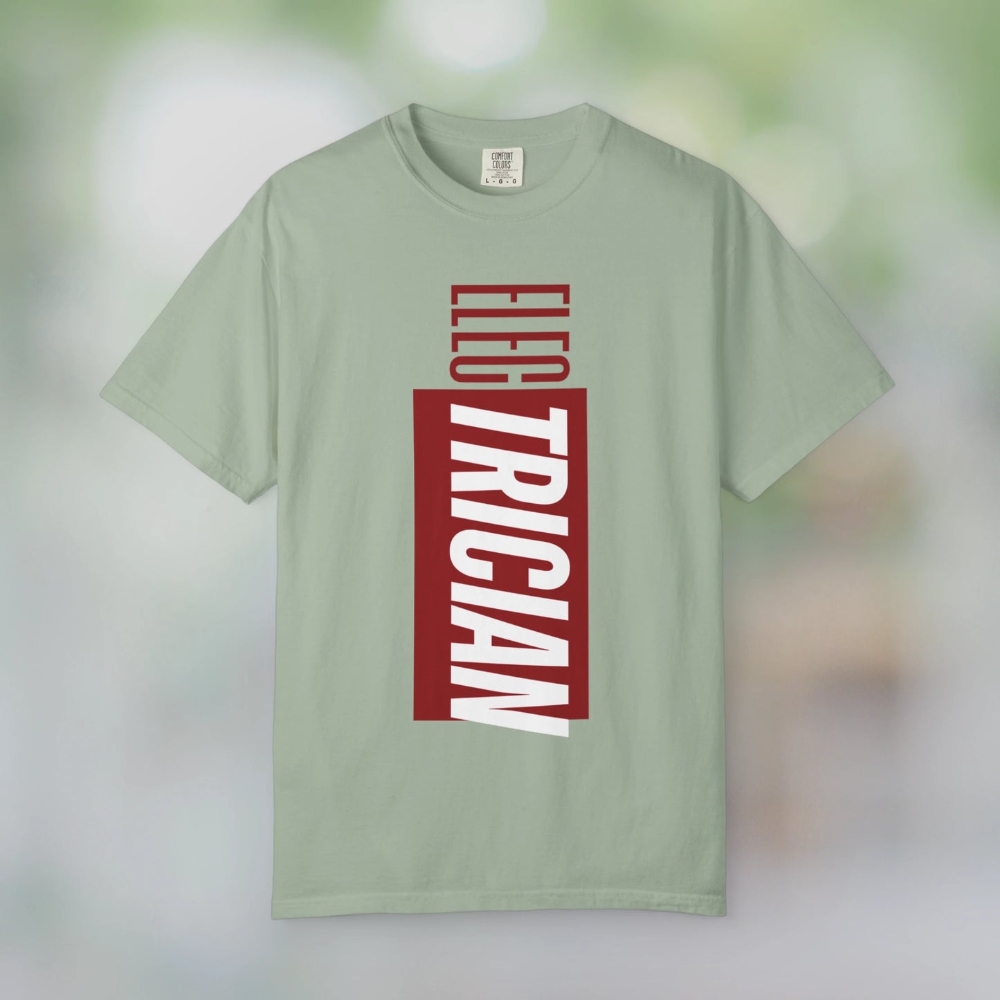 ELECTRICIAN / Unisex Garment-Dyed Front Print T-Shirt
