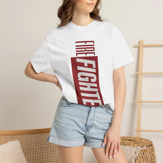 FIREFIGHTER / Unisex Garment-Dyed Front Print T-Shirt