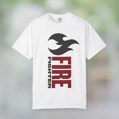 FIREFIGHTER / Unisex Garment-Dyed Front Print T-Shirt