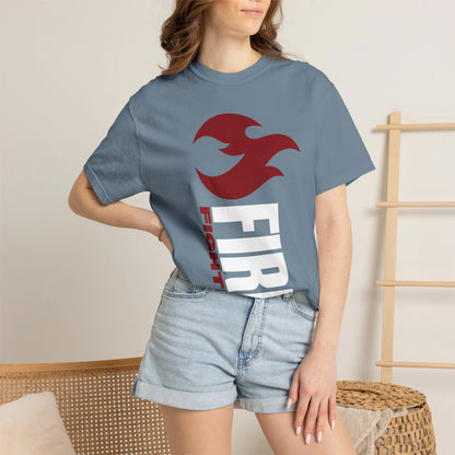 FIREFIGHTER / Unisex Garment-Dyed Front Print T-Shirt