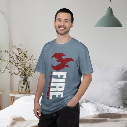FIREFIGHTER / Unisex Garment-Dyed Front Print T-Shirt