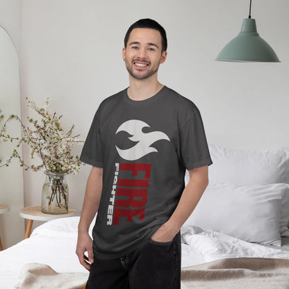 FIREFIGHTER / Unisex Garment-Dyed Front Print T-Shirt