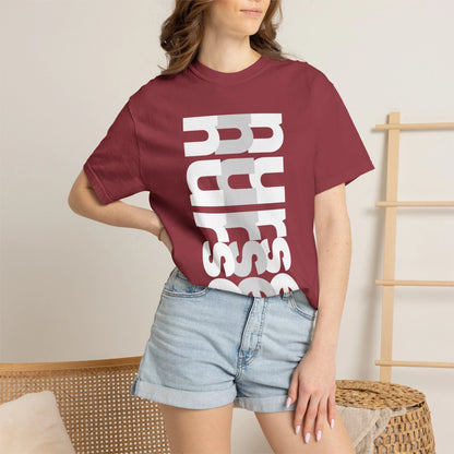 NURSE / Unisex Garment-Dyed Front Print T-Shirt