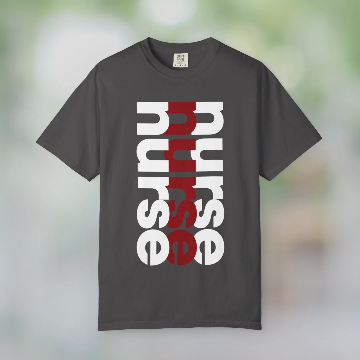 NURSE / Unisex Garment-Dyed Front Print T-Shirt