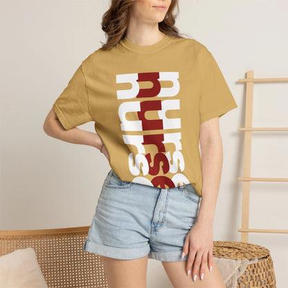 NURSE / Unisex Garment-Dyed Front Print T-Shirt