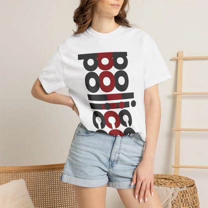POLICE / Unisex Garment-Dyed Front Print T-Shirt