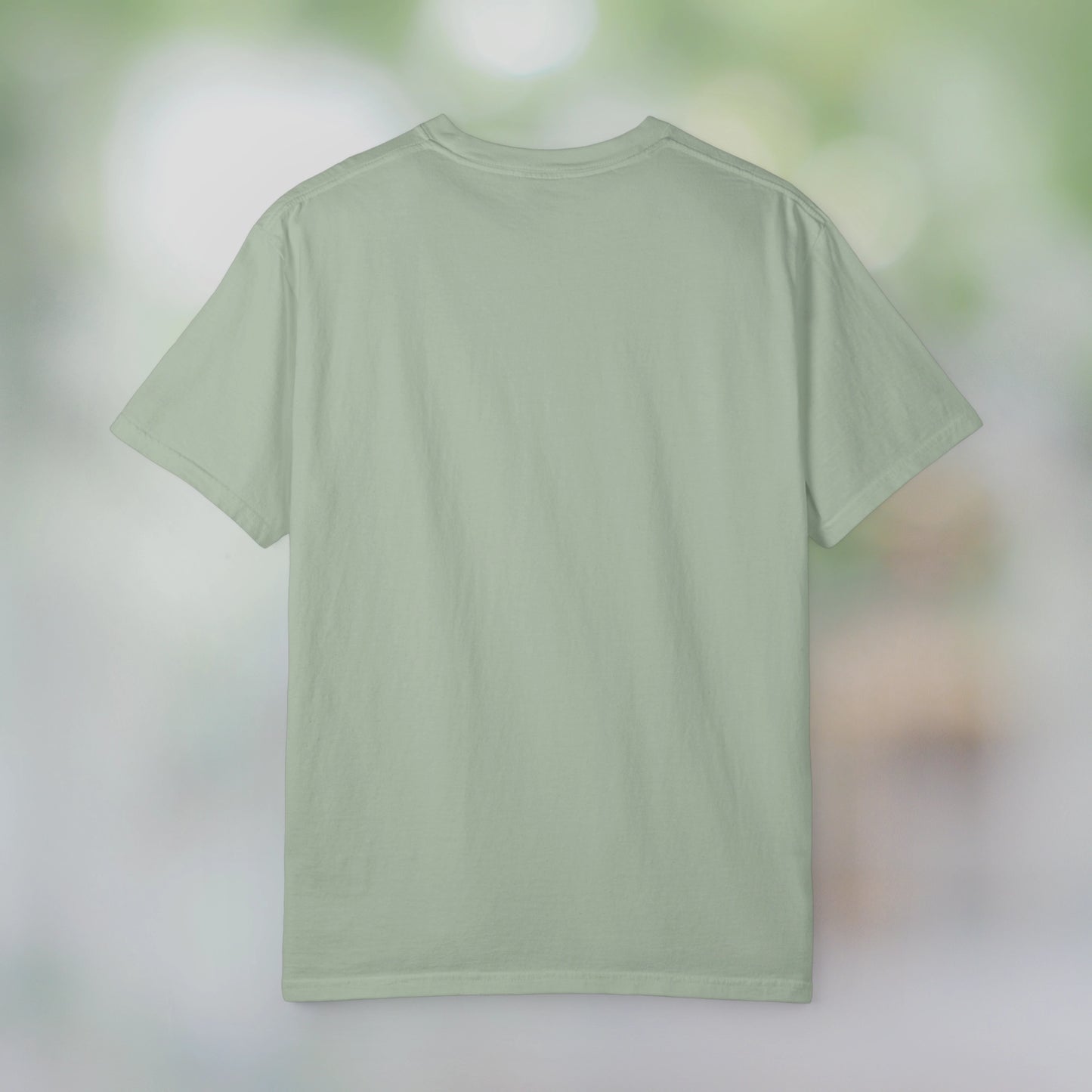 POLICE / Unisex Garment-Dyed Front Print T-Shirt