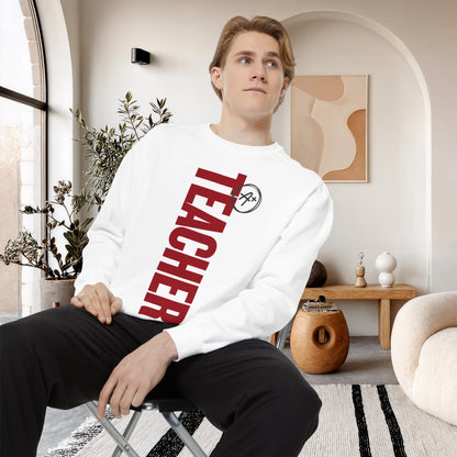 TEACHER / Unisex Garment-Dyed Front Print Sweatshirt
