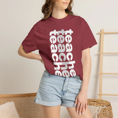 TEACHER / Unisex Garment-Dyed Front Print T-Shirt