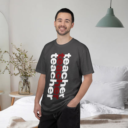 TEACHER / Unisex Garment-Dyed Front Print T-Shirt