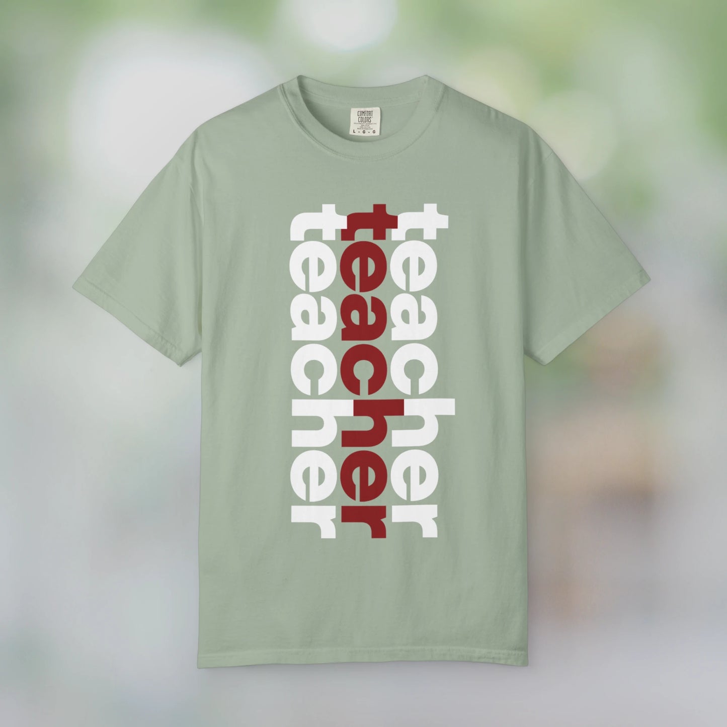 TEACHER / Unisex Garment-Dyed Front Print T-Shirt