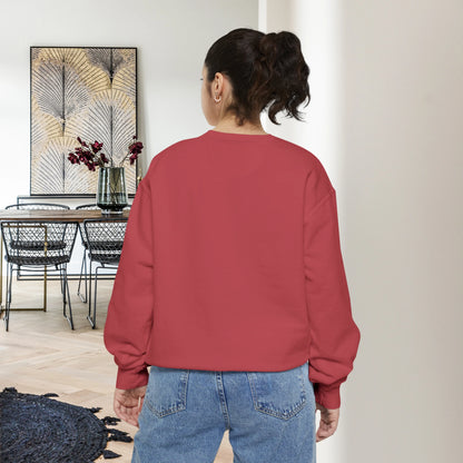 BEST TRUCKER / Unisex Garment-Dyed Front Print Sweatshirt