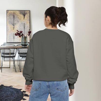 BEST TRUCKER / Unisex Garment-Dyed Front Print Sweatshirt