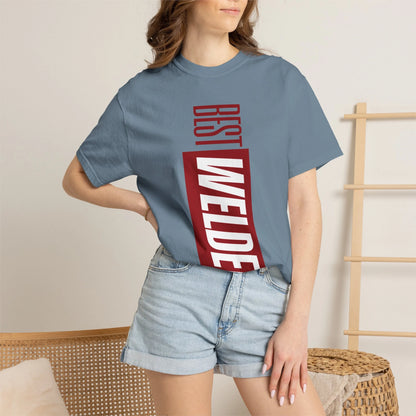 BEST WELDER / Unisex Garment-Dyed Front Print T-Shirt