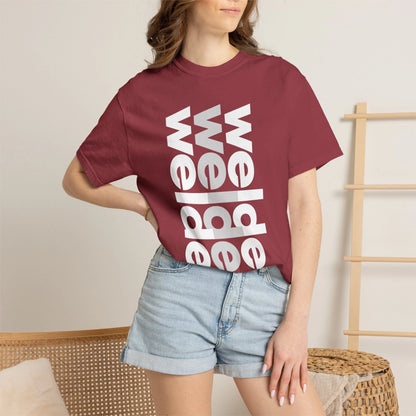 WELDER / Unisex Garment-Dyed Front Print T-Shirt
