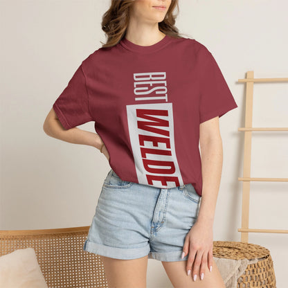BEST WELDER / Unisex Garment-Dyed Front Print T-Shirt