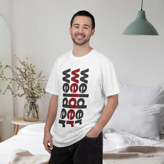 WELDER / Unisex Garment-Dyed Front Print T-Shirt