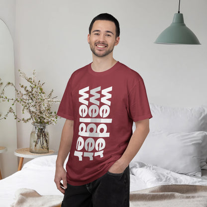 WELDER / Unisex Garment-Dyed Front Print T-Shirt